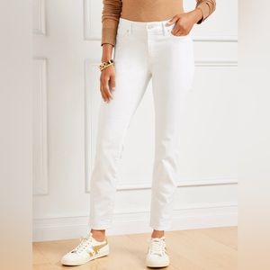 Talbots flawless five pocket slim ankle jean     Off white